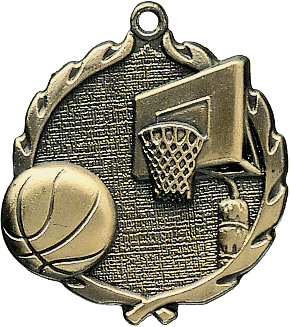 Basketball Wreath Medal