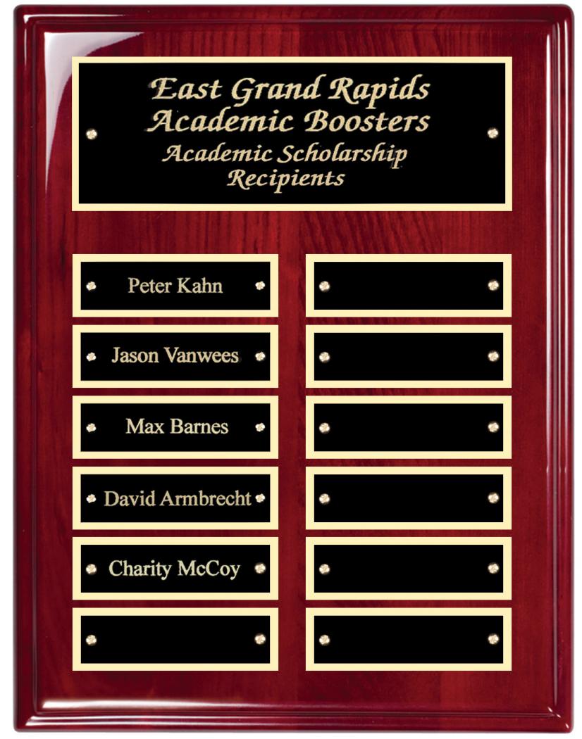 Rosewood Piano Finish Perpetual with Black Brass Plates