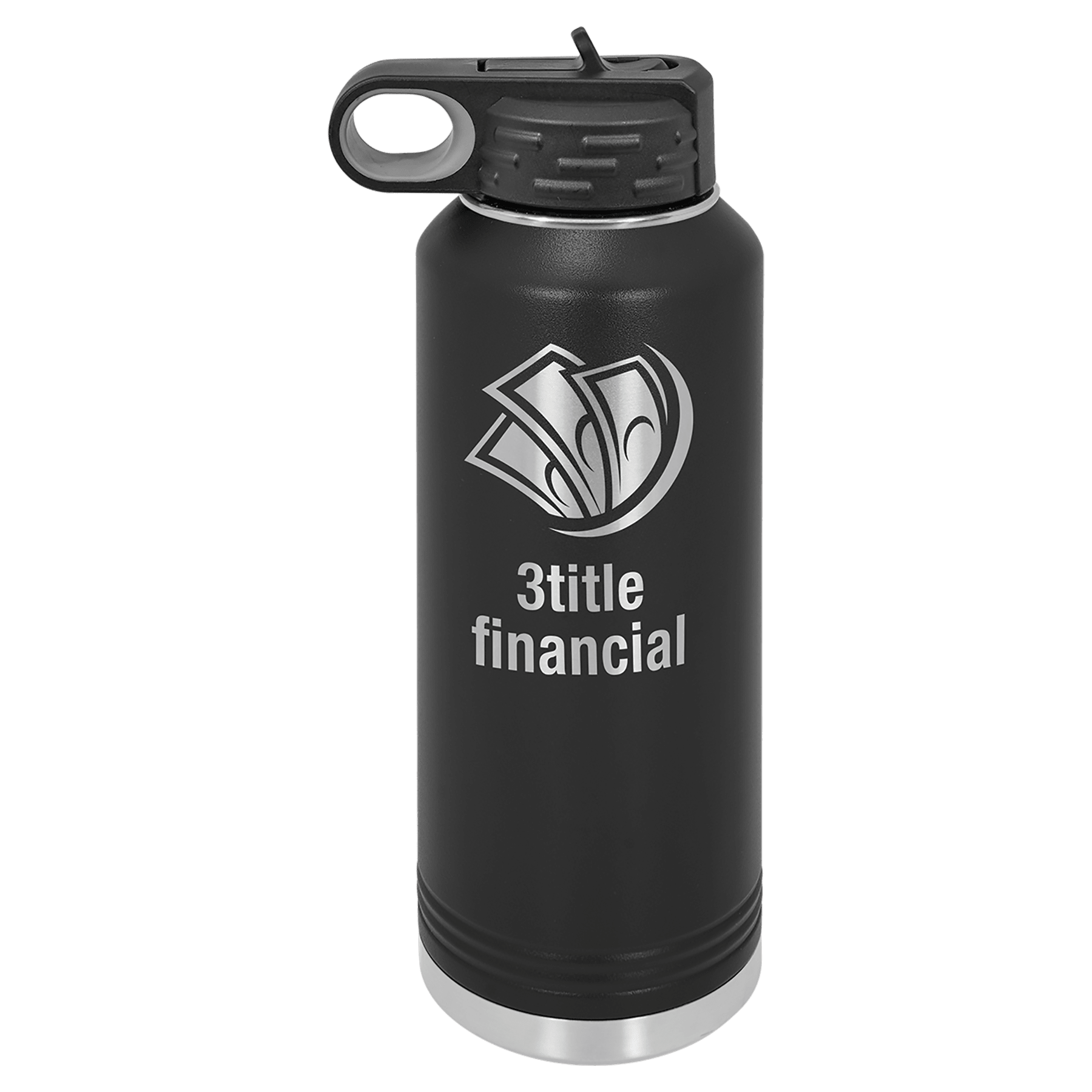 Black 40 oz. Water Bottle