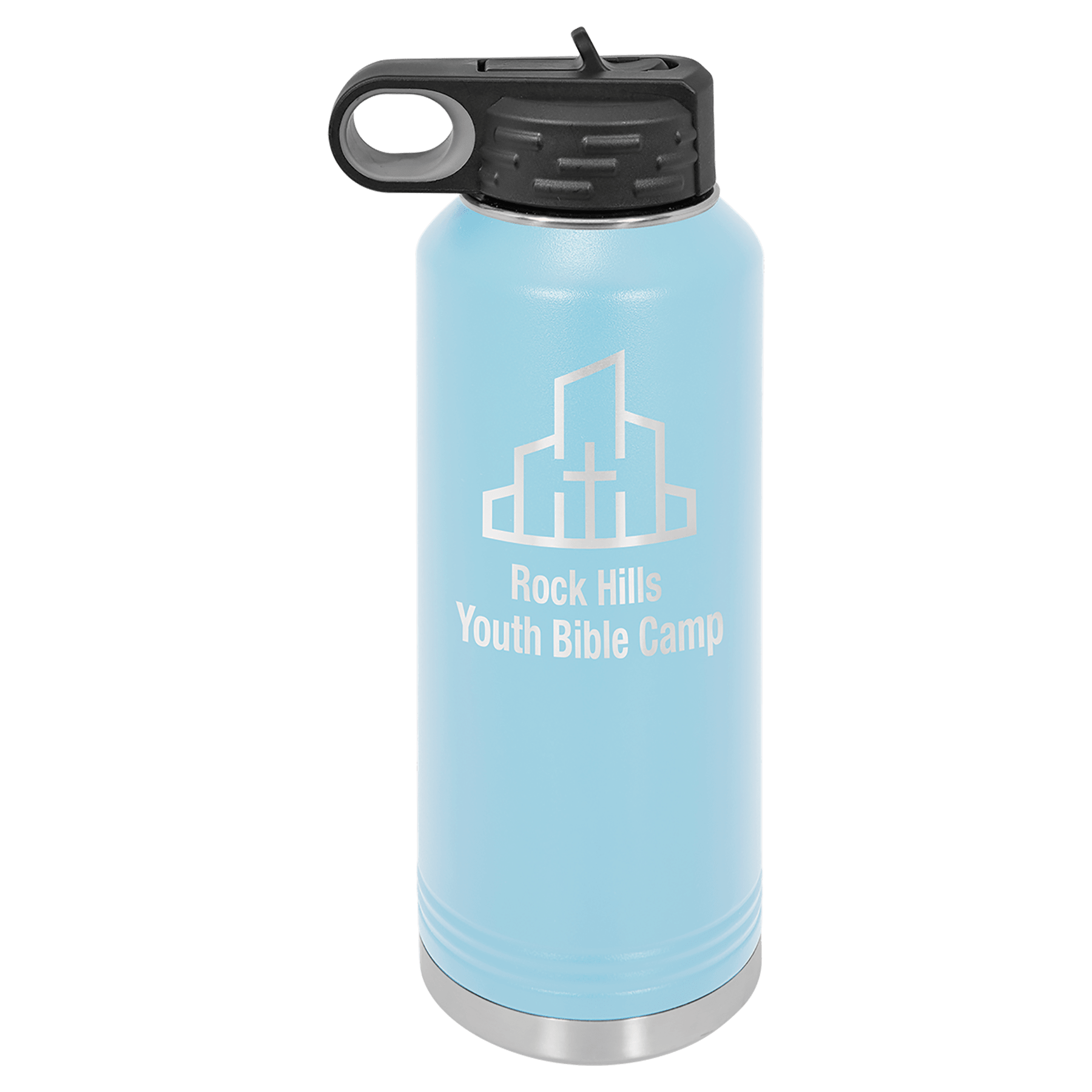 Light Blue 40 oz. Water Bottle