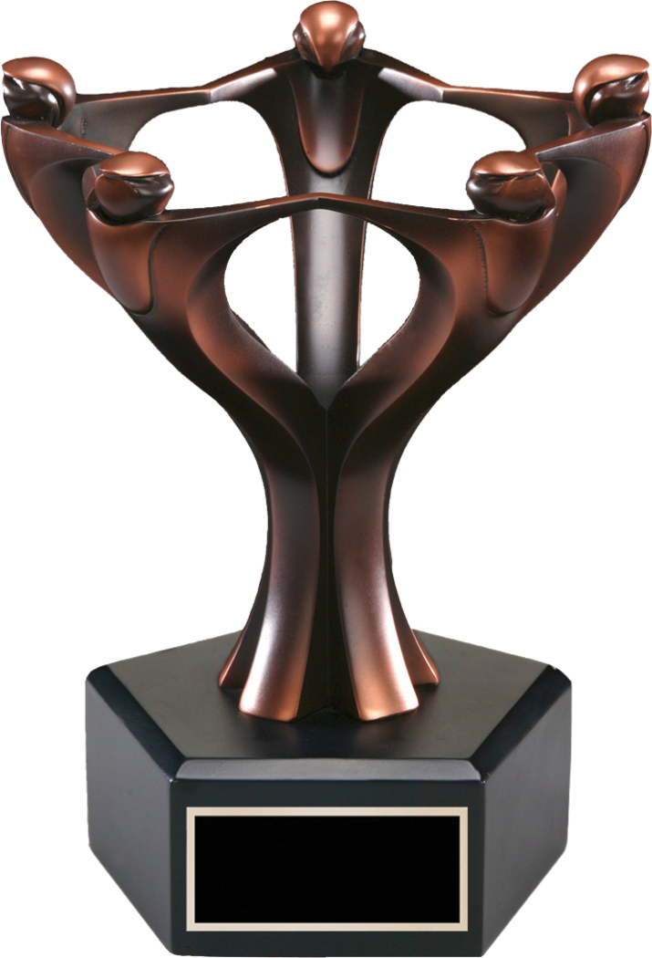 Circle Teamwork Bronze Resin Award (Temporarily Unavailable)