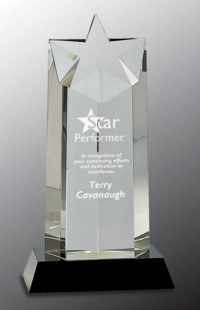 Premiere Star Crystal on Black Base
