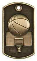 Basketball Dog Tag Medal