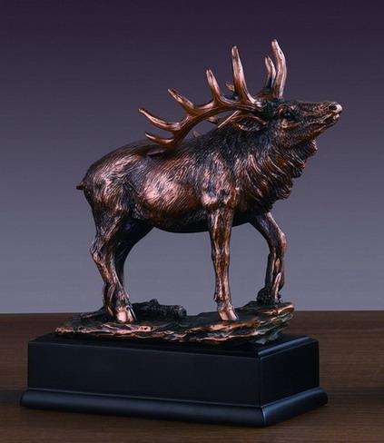 Elk Statue with bronze finish (Temporarily Unavailable)
