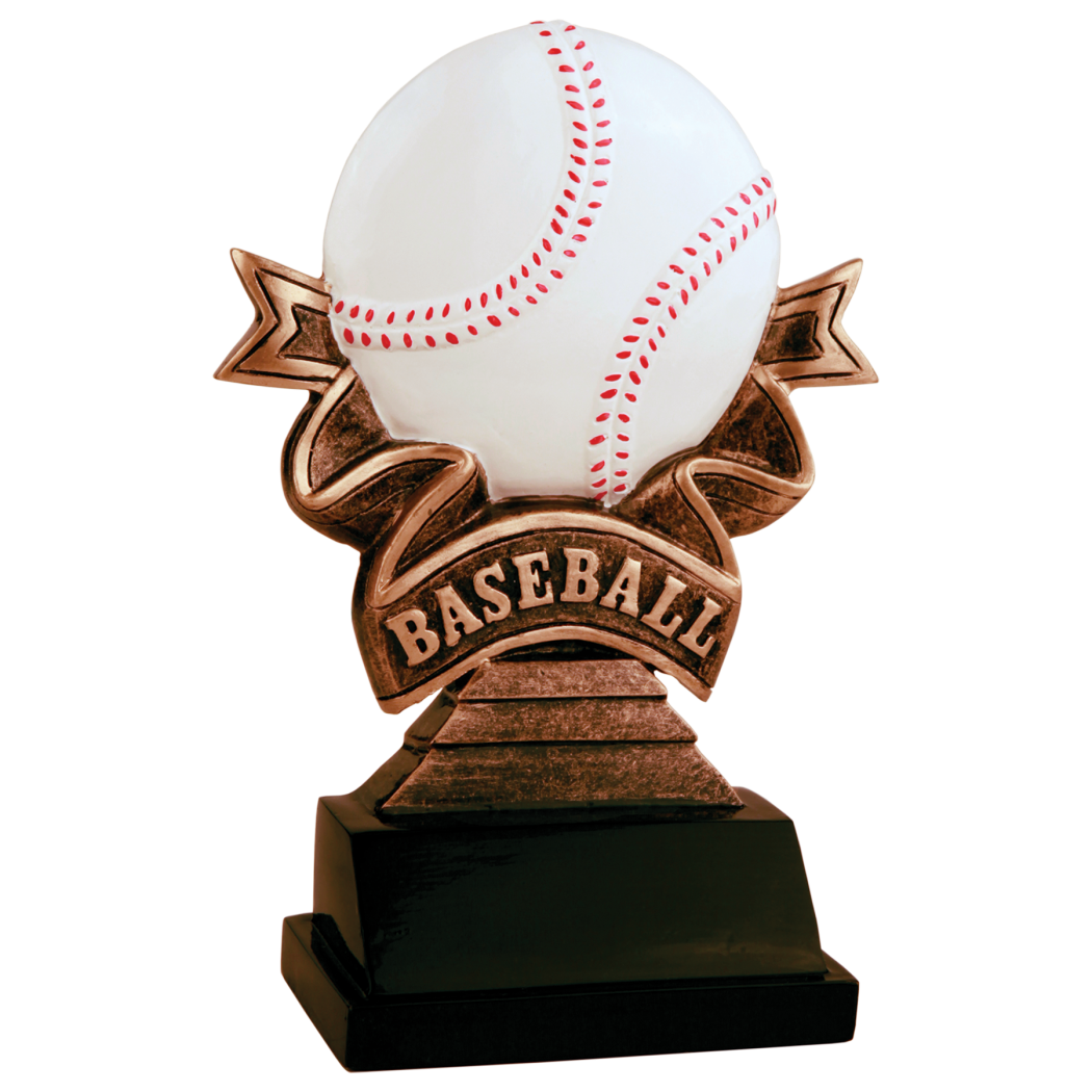 Ribbon Baseball Resin