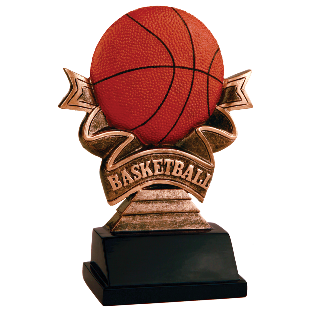 Ribbon Basketball Resin