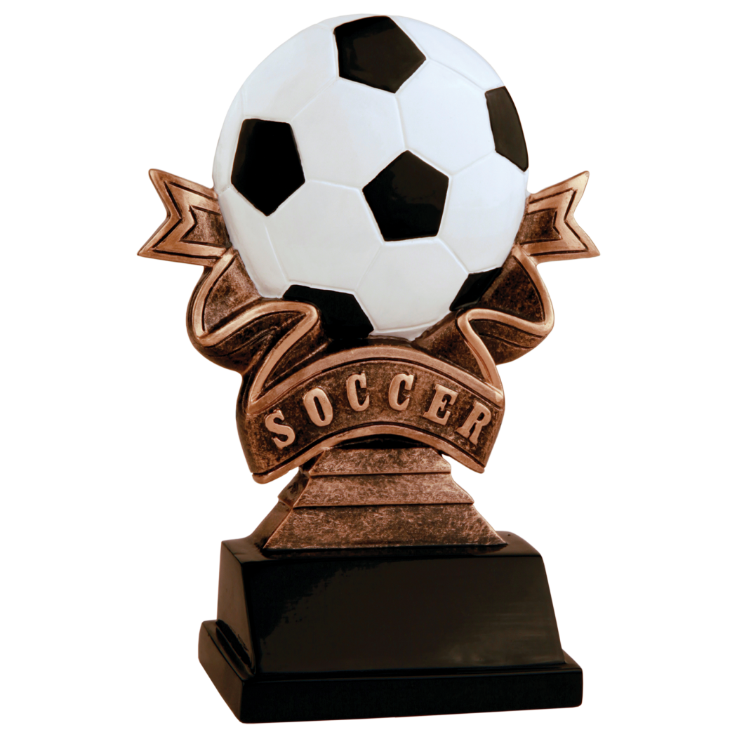 Ribbon Soccer Resin