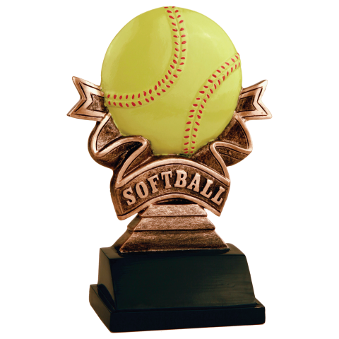 Ribbon Softball Resin
