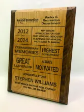 Alder Walnut Plaque