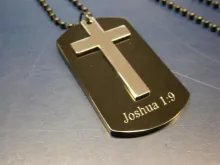 Engraved dog tag pendant